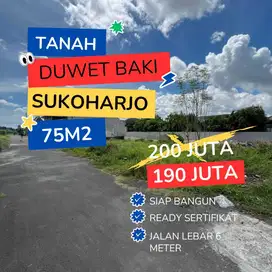 DIJUAL TANAH SETRTEGIS DI BAKI DEKAT JALAN MANGESTI PURBAYAN GENTAN