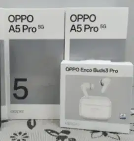 OPPO A5 Pro 4G 5G 8/128 - 8/256 + Enco Buds 3 Pro NEW Resmi