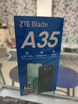 ZTE Blade A35 4+8/64gb baru garansi resmi bisa TT kredit
