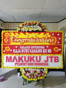Karangan bunga papan