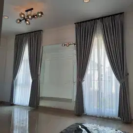 Termewah Gorden Blackout Sekat Klinik Hordeng Pintu Gordyn Vitrase