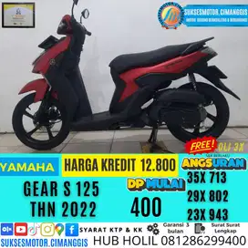 PROMO GEAR S 125 MURAH GARANSI CASH&KREDIT FREE OLI