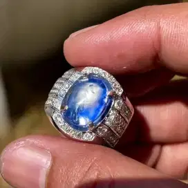 Star Blue Sapphire Gold Diamond