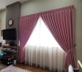 Pemasangan Tirai Gorden Jendela Gordyn Mewah Hordeng Model Terbaru Mur