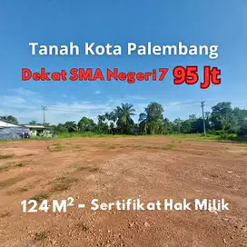 tanah kavlingan 95 jt dekat PT Pusri Palembang