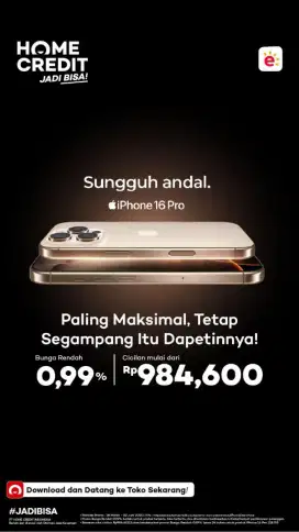 SEGAMPANG ITU CICILAN IPHONE 16 PRO and PRO MAX CUKUP PAKE EKTP ASLI