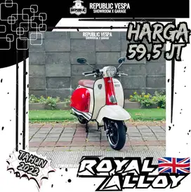 ROYAL ALLOY TIGARA GRANDE 150 Tahun 2022 Warna Red and White