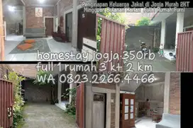 Penginapan Keluarga Jakal di Jogja Murah 2KT Mingguan Bulanan Harian