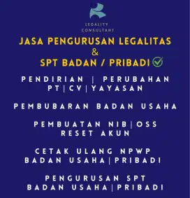 PROMO PENDIRIAN LEGALITAS & PENGURUSAN PAJAK LAINNYA PAKET LENGKAP