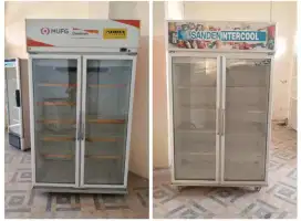 Showcase 2 Unit 1050 Liter Masih Original Belum Pernah Servis