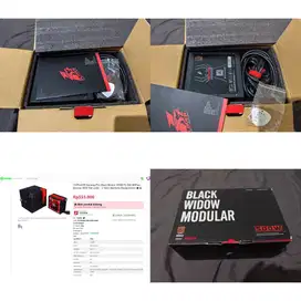 PSU 1STPLAYER Black Widow 500W PS-500 80+ Bronze Flat Cable Fullset
