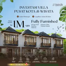 rumah villa kota batu dekat alun- alun view keren
