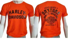 Kaos harley davidson daytona dan one yellow