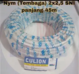 Kabel listrik NYM CULION SNI 2x2.5 50yard Tembaga Murni