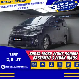 [Dp Murah]Vellfire 2.4 ZG MPV AT 2014 Hitam No Pol Genap
