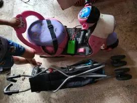 Stroller dan mainan motor aki