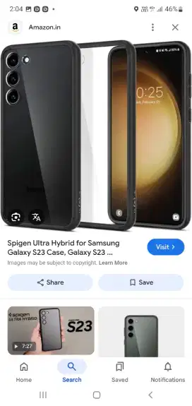 Case Samsung S23 Spigen Ultra hybrid frost black