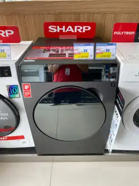 SHARP WM Front Loading 10 Kg Dark Silver ES-FL1410MSX/DS