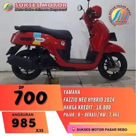 YAMAHA FAZZIO NEO HYBRID TAHUN 2024 GRATIS KIRIM SEJABODETABEK