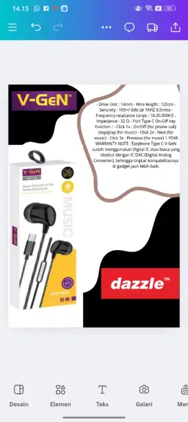 Headset  vgen  type C