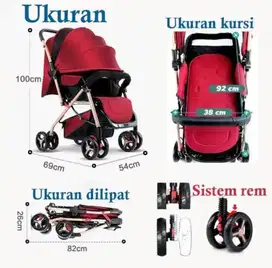 stroller traveler & Tempat tidur portable