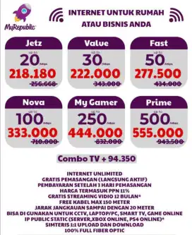PASANG WIFI MURAH BANGET GRATIS INSTALASI PEMASANGAN MYRWPUBLIC