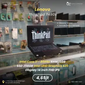 LENOVO Thinkpad T490s | Core i7 8565U 16GB 256GB