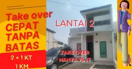 NEGO TIPIS RUMAH BARU TAKE OVER LT 72 LB 42 , CUMA 75 JT DEKAT CIBUBUR