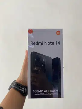 Redmi note 14 Ram 8/128Gb hitam baru garansi resmi nasional msi