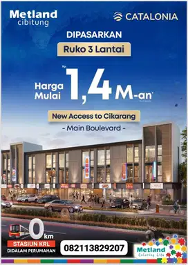 New ruko valencia , harga perdana lokasi sangat strategis untuk usaha