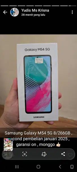 M54 5g ram 8/256 gb