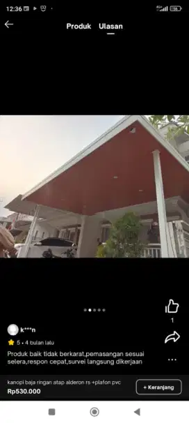 Menerima pemasangan kanopi/plafon PVC