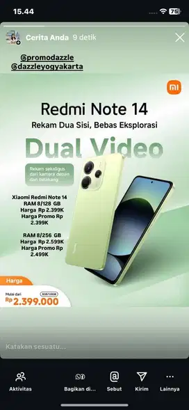 promo redmi note 14 8/128