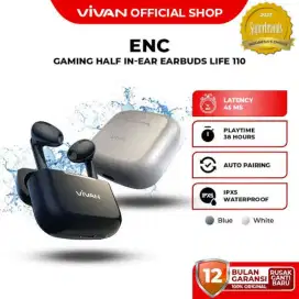 Headset bluetooth tws wireless earbuds vivan life 110 ENC