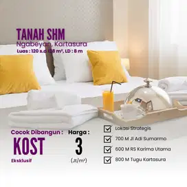 Strategis Dibangun Kost Eksklusif, Dekat Kampus UMS Solo, SHM