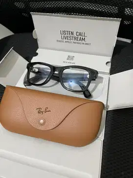 RAYBAN META RAY BAN META WAYFARER SHINY BLACK SECOND BEKAS