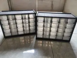 Rak susun mini 25 laci merek Kenmaster