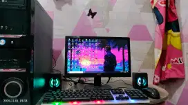 PC GAMING DESIGN + LCD 16 + RAM 8 GB + HD 500 GB + GAMES FILM APP