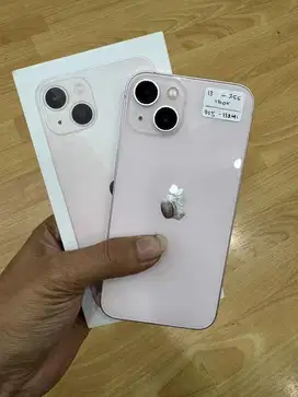 Iphone 13 256GB pink second resmi ibox fullset ori bh 95% like new