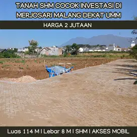 Tanah SHM Murah di Merjosari Malang Cocok Invesstasi