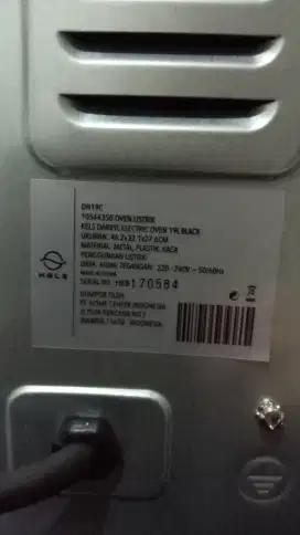 dijual cepat oven merk kels