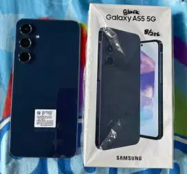 Dijual cepat Samsung A55 5G 8/256 gb mulus fullset original