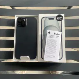IPhone 15 128 IBox Hitam Bh 100 Garansi Maret 2026