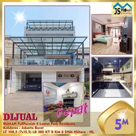 DIJUAL RUMAH 4 Lantai Park Residence Kalideres Jakarta Barat - HL