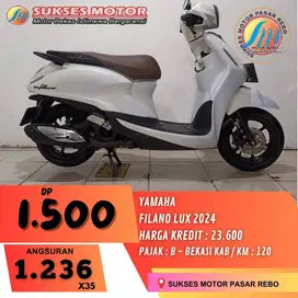 YAMAHA GRAN FILANO LUX TAHUN 2024 SIAP PAKAI, GRATIS SERVIS 1 TAHUN