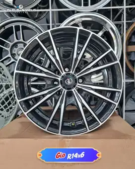 Velg GIO Wheels J518 Kijang Super Kapsul 
Ring 14x6 Pcd. 4x100/114,3