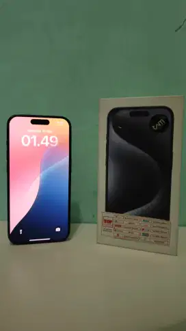 Iphone 15 Pro 128GB Blue Titanium Resmi Ibox Baterai Masih 100 Ori