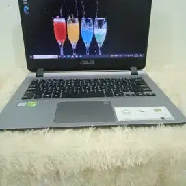Laptop HP AsusTek VivoBook x4, kondisi mulus seperti baru, siap pakai