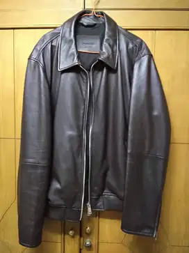 Jaket Kulit Merek Massimo Dutti Original