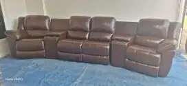 Sofa Import Klausent Reclening Full Kulit Asli Muluss